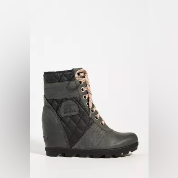 Sorel Lexie Wedge Boots, Dark Slate - 5.5 - Picture 2 of 9